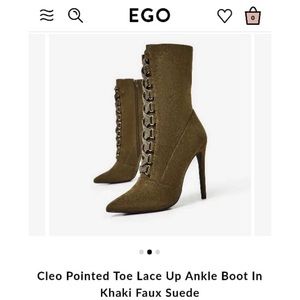 EGO Official Laced Up Ankle Boot